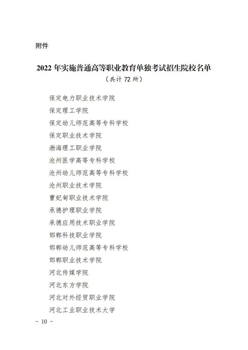 河北省教育厅关于做好2024年普通高等职业教育单独考试招生工作的通知 招生问答 第10张