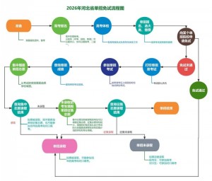 2026年河北省高职单招免试流程图