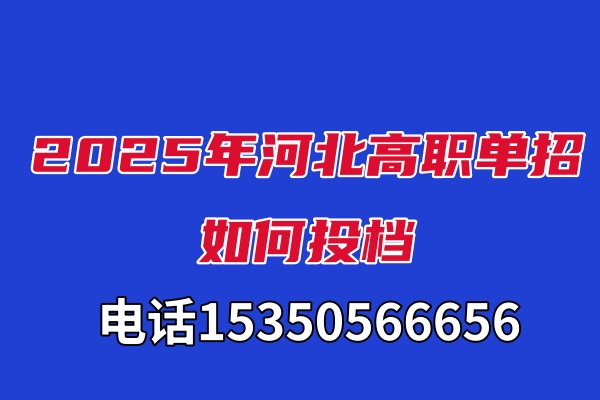 2025年河北省高职单招如何投档 新闻资讯